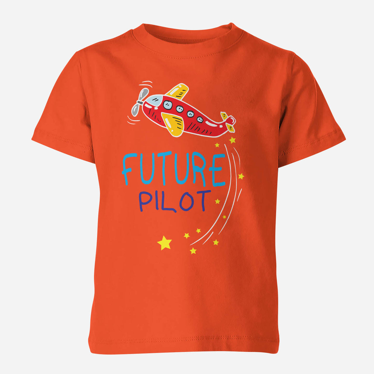 Future Pilot (Airplane) Designed Children T-Shirts