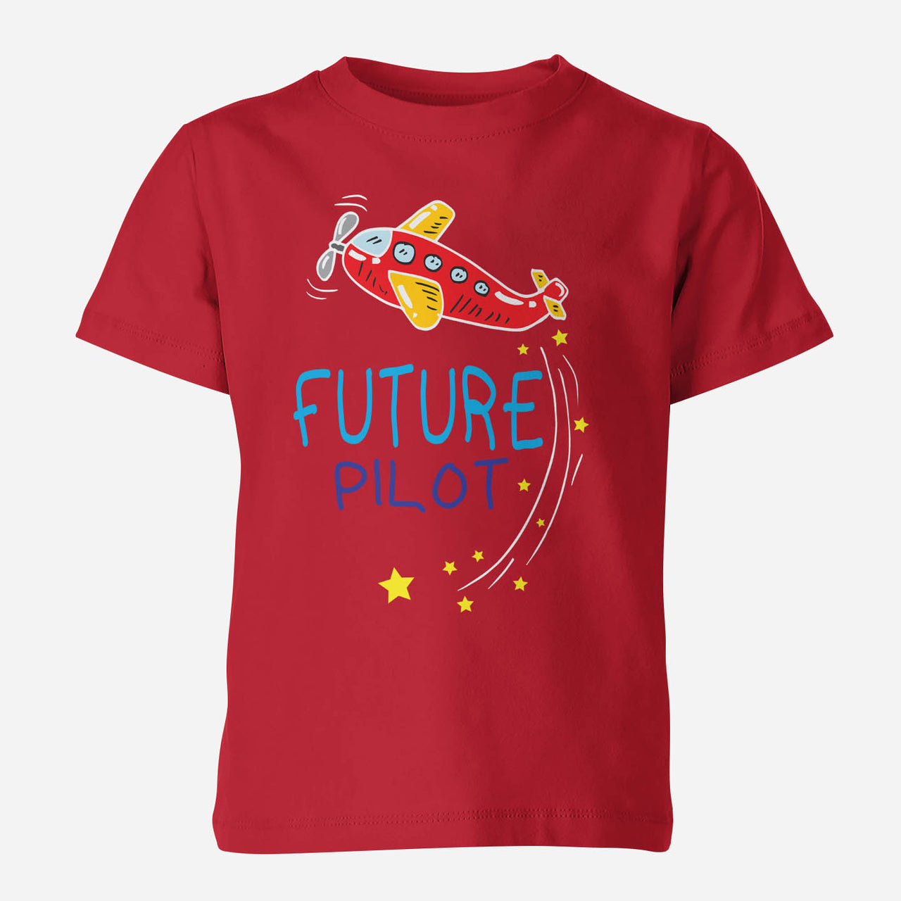 Future Pilot (Airplane) Designed Children T-Shirts