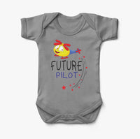 Thumbnail for Future Pilot (Helicopter) Designed Baby Bodysuits