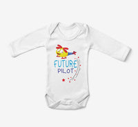 Thumbnail for Future Pilot (Helicopter) Designed Baby Bodysuits