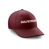 Thumbnail for Gulfstream & Text Designed Embroidered Hats