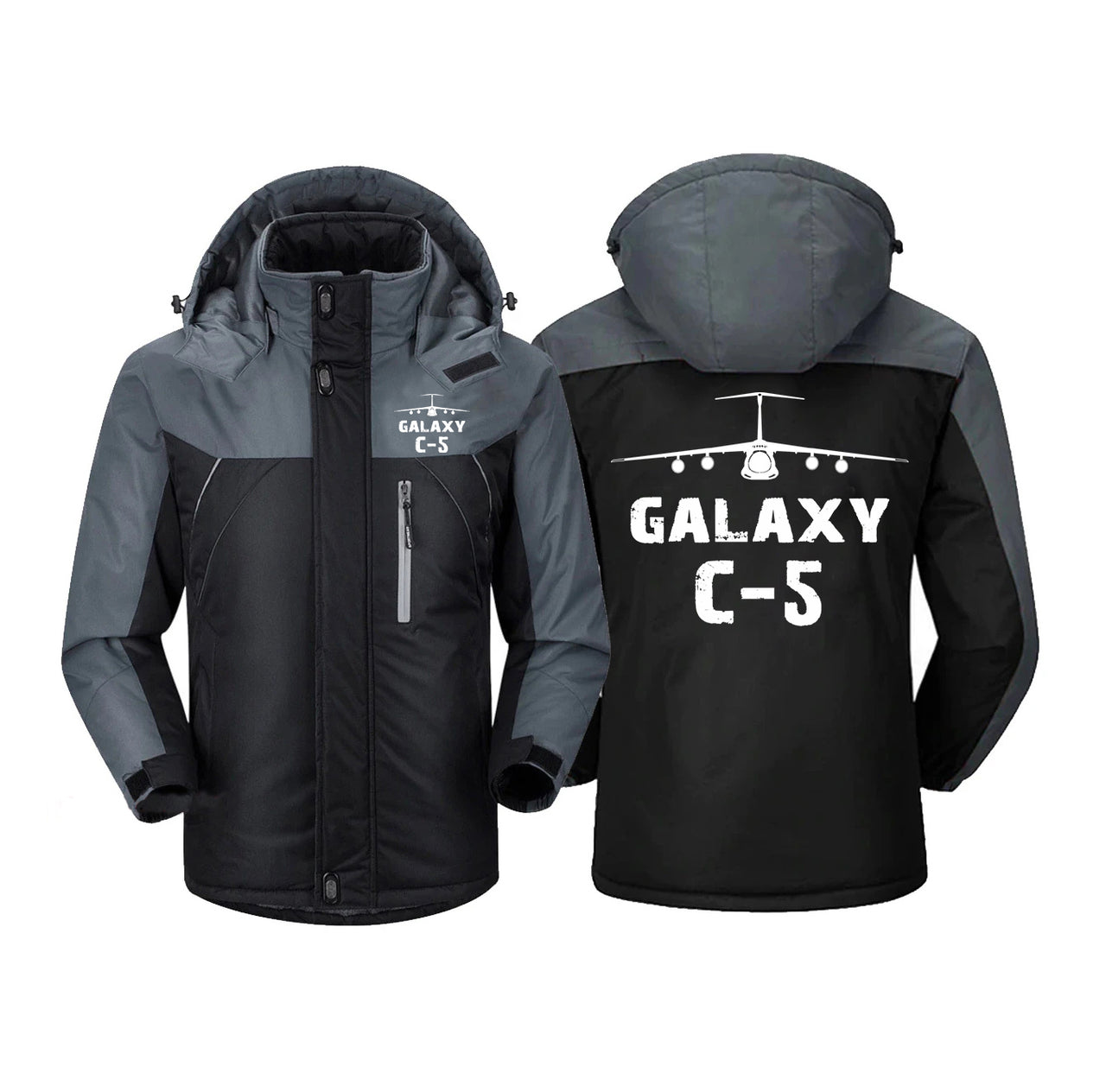 Galaxy C-5 & Plane Designed Thick Winter Jackets