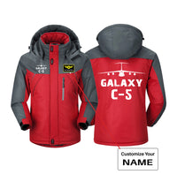 Thumbnail for Galaxy C-5 & Plane Designed Thick Winter Jackets