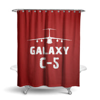 Thumbnail for Galaxy C-5 & Plane Designed Shower Curtains