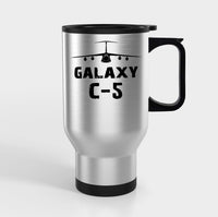 Thumbnail for Galaxy C-5 & Plane Designed Travel Mugs (With Holder)