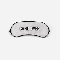 Thumbnail for Game Over Sleep Masks Aviation Shop Light Gray Sleep Mask 