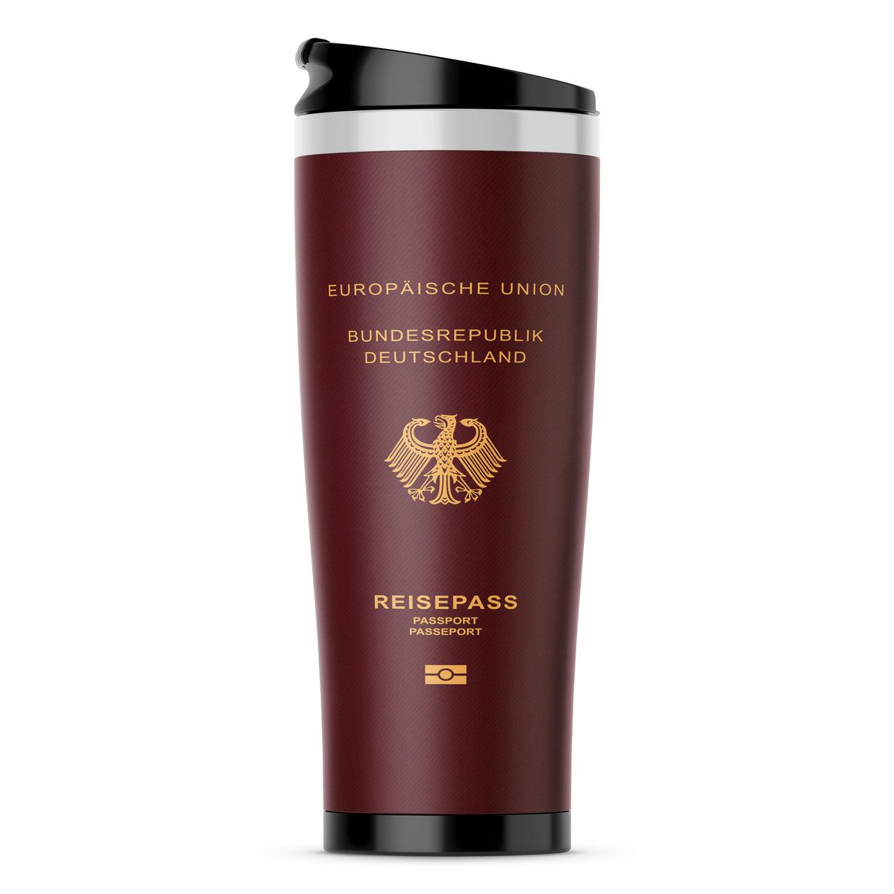 Germany Passport Designed Stainless Steel Travel Mugs