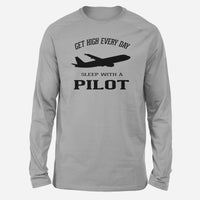 Thumbnail for Get High Every Day Sleep With A Pilot Designed Long-Sleeve T-Shirts