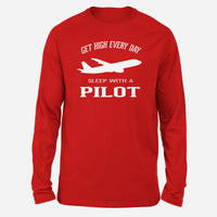 Thumbnail for Get High Every Day Sleep With A Pilot Designed Long-Sleeve T-Shirts
