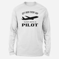 Thumbnail for Get High Every Day Sleep With A Pilot Designed Long-Sleeve T-Shirts