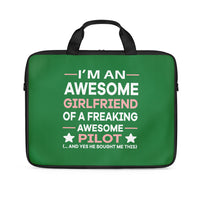 Thumbnail for I am an Awesome Girlfriend Designed Laptop & Tablet Bags