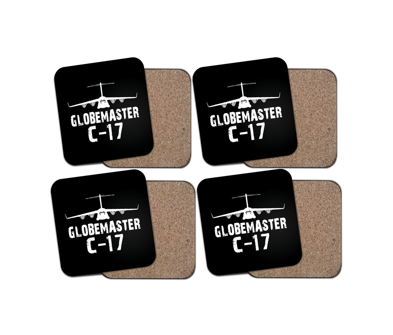 GlobeMaster C-17 & Plane Designed Coasters