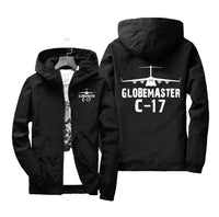 Thumbnail for GlobeMaster C-17 & Plane Designed Windbreaker Jackets