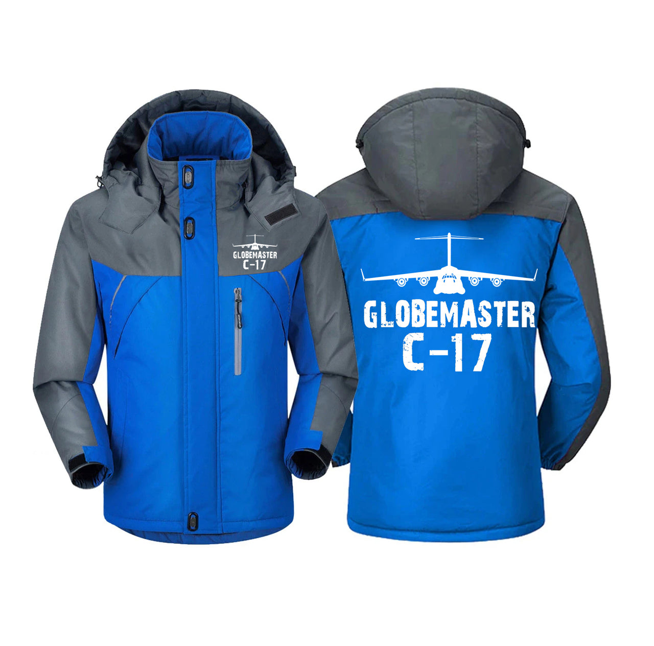 GlobeMaster C-17 & Plane Designed Thick Winter Jackets