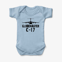 Thumbnail for GlobeMaster C-17 & Plane Designed Baby Bodysuits