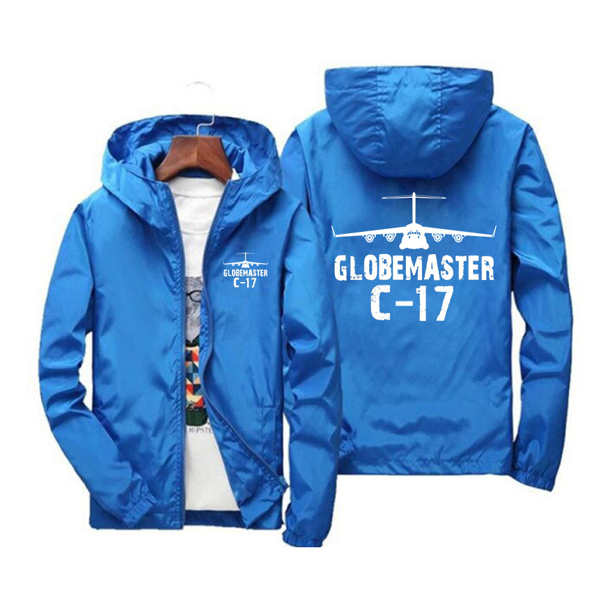 GlobeMaster C-17 & Plane Designed Windbreaker Jackets