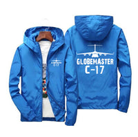 Thumbnail for GlobeMaster C-17 & Plane Designed Windbreaker Jackets