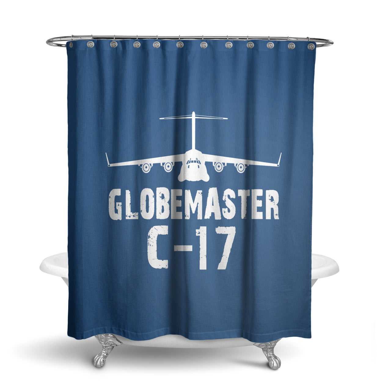 GlobeMaster C-17 & Plane Designed Shower Curtains