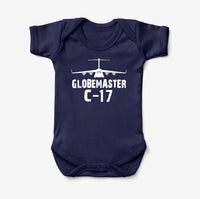 Thumbnail for GlobeMaster C-17 & Plane Designed Baby Bodysuits