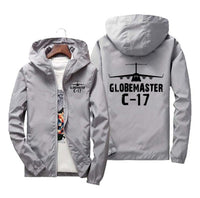 Thumbnail for GlobeMaster C-17 & Plane Designed Windbreaker Jackets