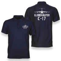 Thumbnail for GlobeMaster C-17 & Plane Designed Double Side Polo T-Shirts
