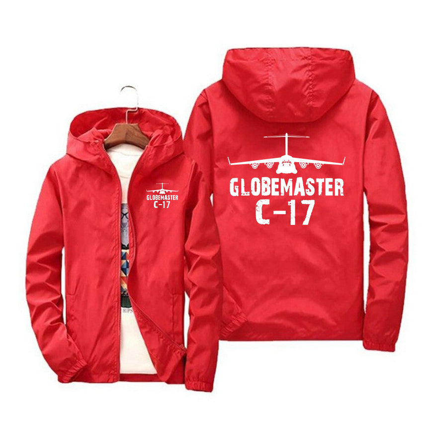 GlobeMaster C-17 & Plane Designed Windbreaker Jackets