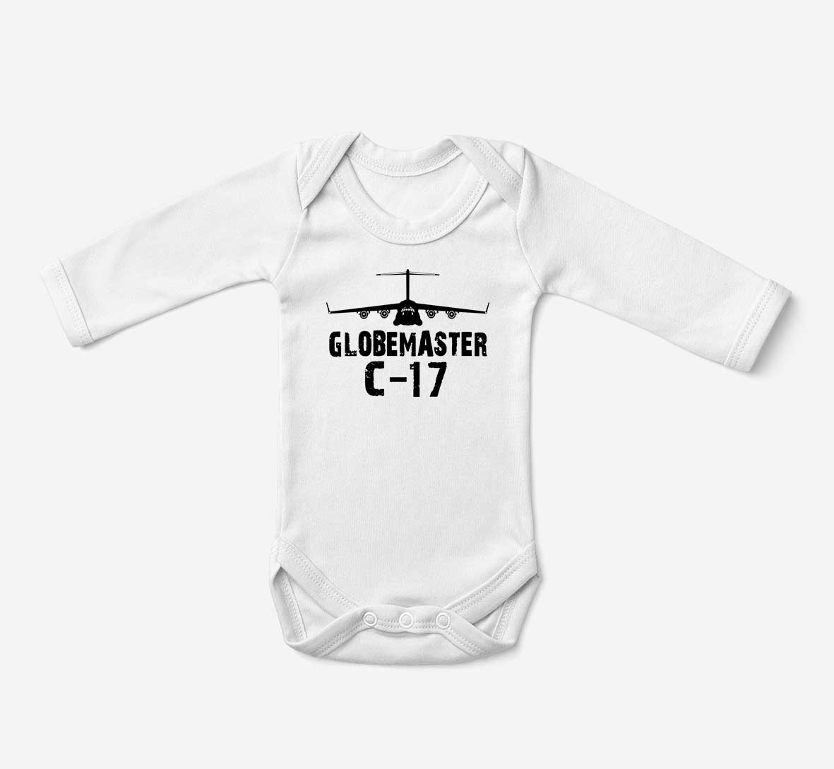 GlobeMaster C-17 & Plane Designed Baby Bodysuits
