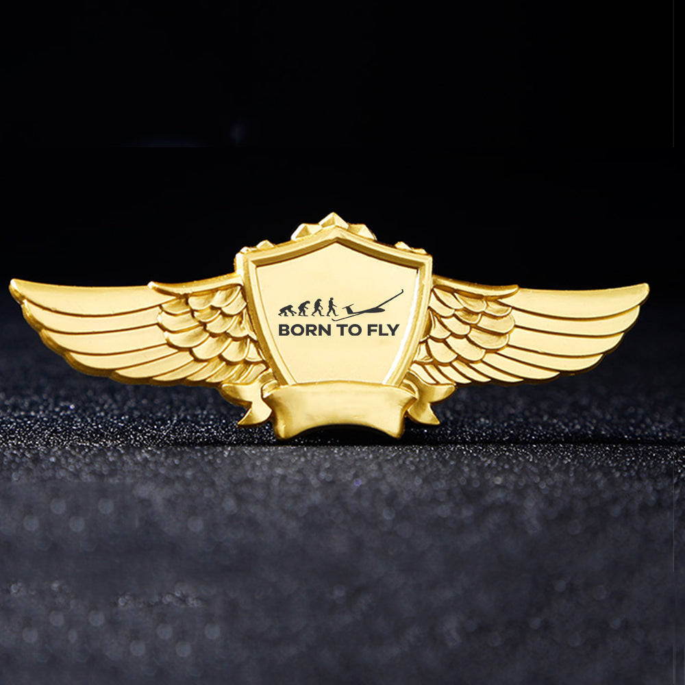 Born To Fly Glider Designed Badges