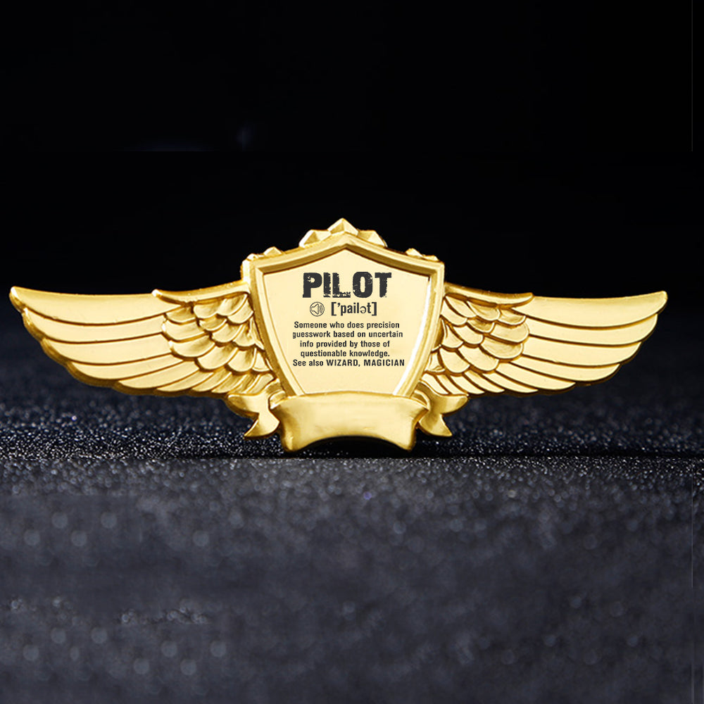 Pilot [Noun] Designed Badges