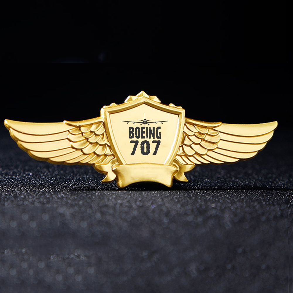 Boeing 707 & Plane Designed Badges