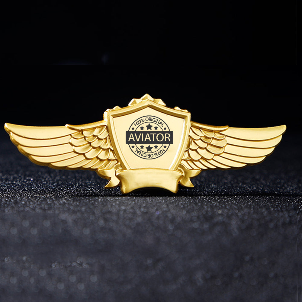 %100 Original Aviator Designed Badges