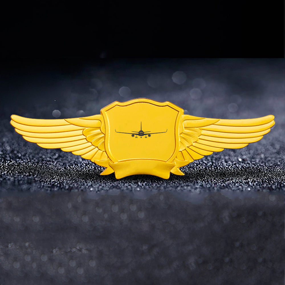 Boeing 767 Silhouette Designed Badges
