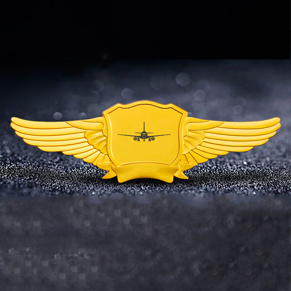 Sukhoi Superjet 100 Silhouette Designed Badges