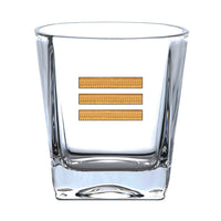 Thumbnail for Golden Pilot Epaulettes 3 Lines Designed Whiskey Glass