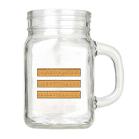 Thumbnail for Golden Pilot Epaulettes (3 Lines) Designed Cocktail Glasses