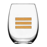 Thumbnail for Golden Pilot Epaulettes 3 Lines Designed Water & Drink Glasses