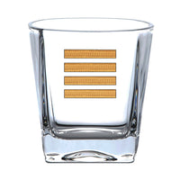 Thumbnail for Golden Pilot Epaulettes 4 Lines Designed Whiskey Glass