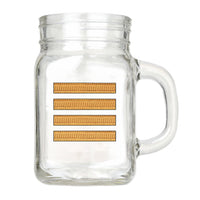 Thumbnail for Golden Pilot Epaulettes (4 Lines) Designed Cocktail Glasses