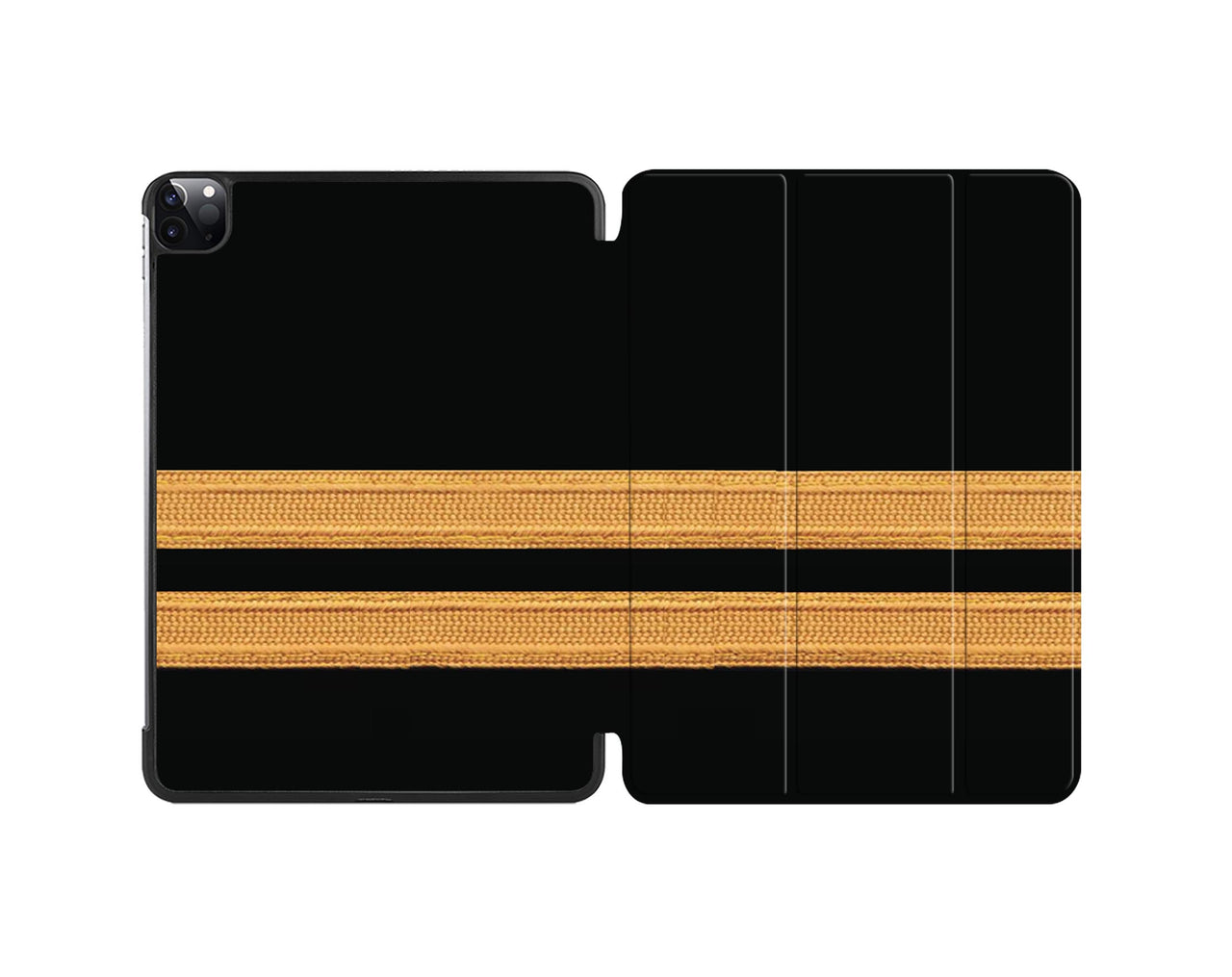 Customizable Golden Pilot Epaulettes (2 Lines) Designed iPad Cases