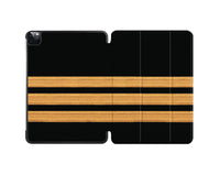 Thumbnail for Customizable Golden Pilot Epaulettes (3 Lines) Designed iPad Cases