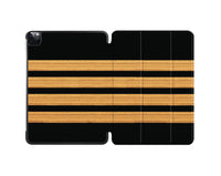 Thumbnail for Customizable Golden Pilot Epaulettes (4 Lines) Designed iPad Cases