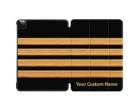 Thumbnail for Customizable Golden Pilot Epaulettes (4 Lines) Designed iPad Cases