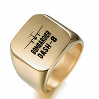 Thumbnail for Bombardier Dash-8 & Plane Designed Men Rings
