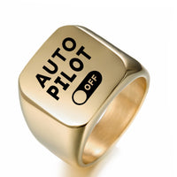 Thumbnail for Auto Pilot Off Designed Men Rings