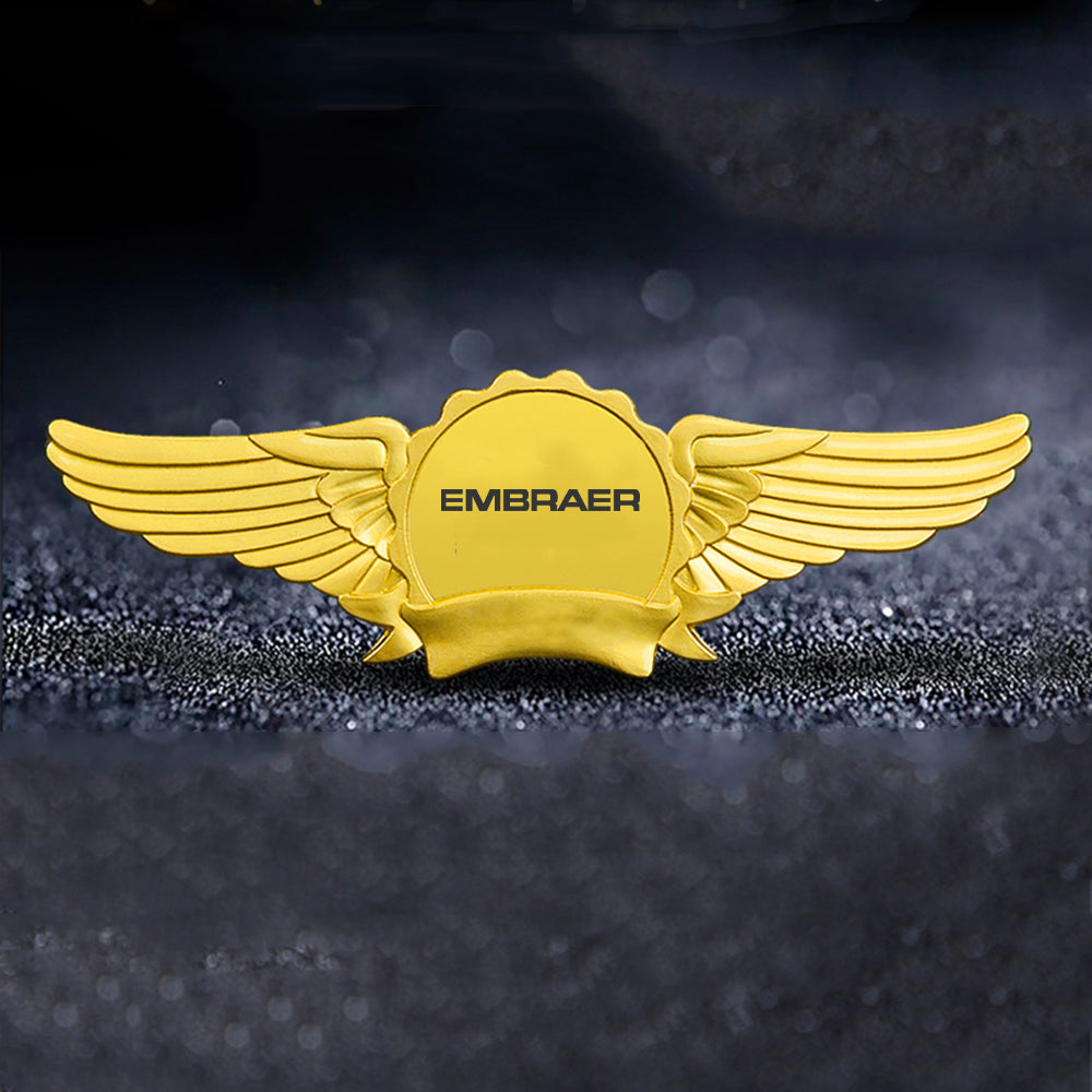 Embraer & Text Designed Badges