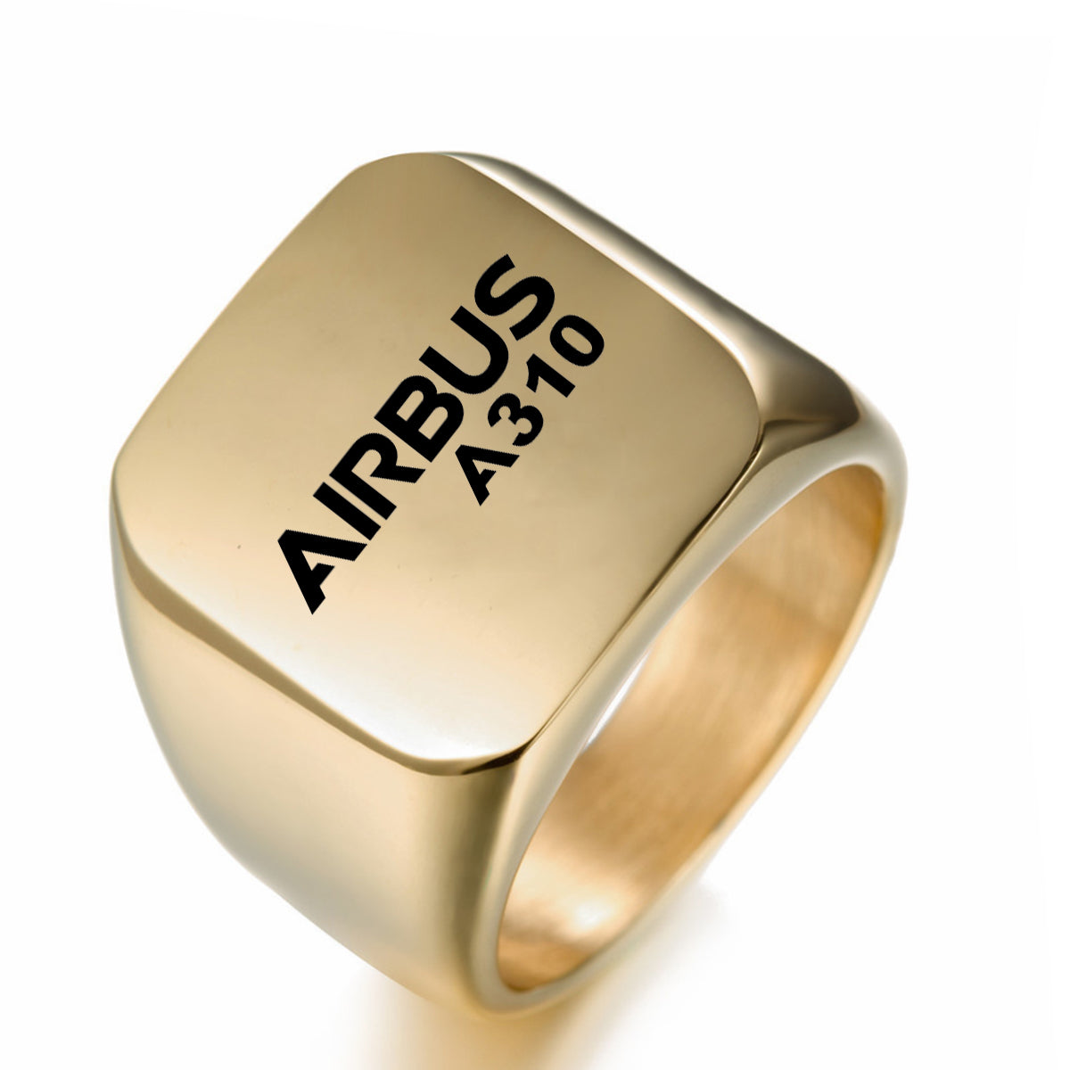 Airbus A310 & Text Designed Men Rings