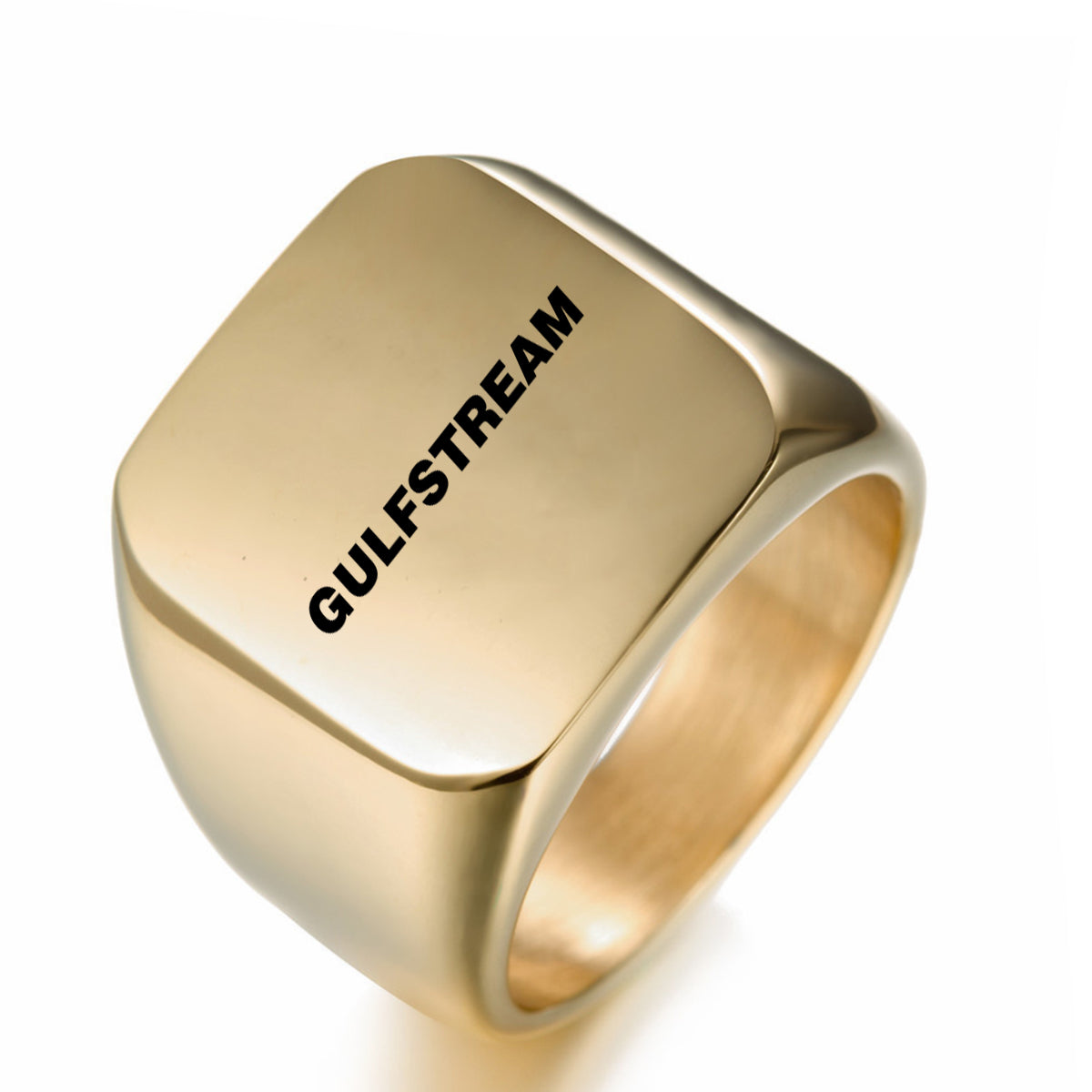 Gulfstream & Text Designed Men Rings