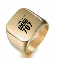 Thumbnail for Boeing 707 & Plane Designed Men Rings