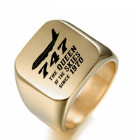 Thumbnail for Boeing 747 - Queen of the Skies (2) Designed Men Rings