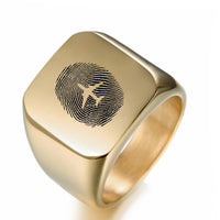 Thumbnail for Aviation Finger Print Designed Men Rings